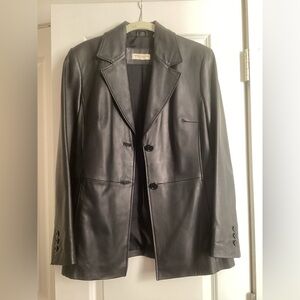 Valerie Stevens leather coat/blazer